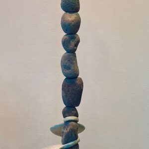 "Blaue Rose" Kunstobjekt, Peter Fraefel