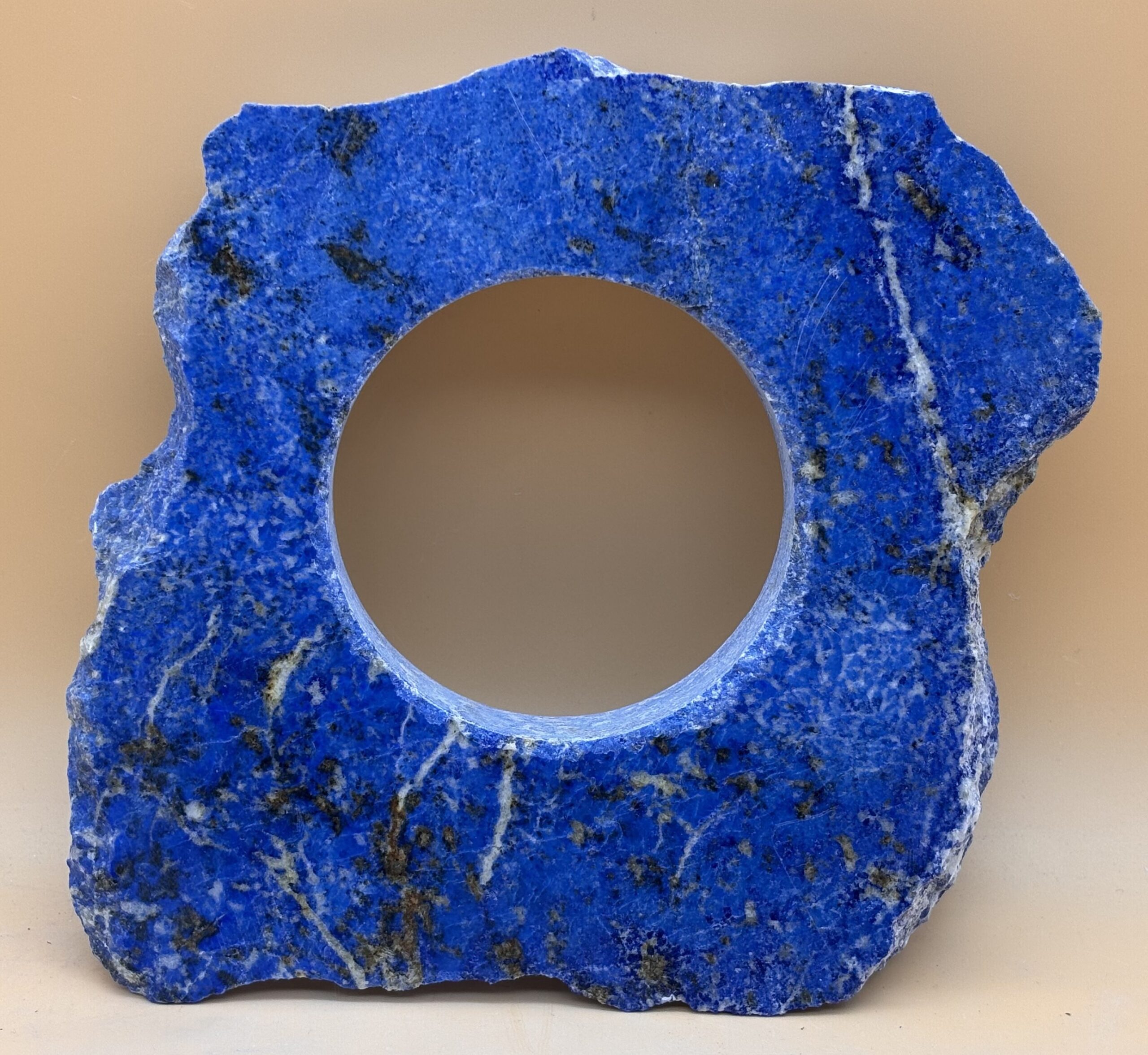 Lapislazuli-Bohrausschnitt-Platte