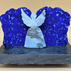 Goldmarmor Engel mit Lapislazuli