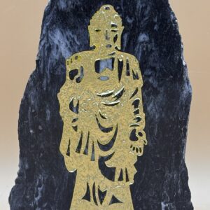 Buddha in Bündner-Schiefer