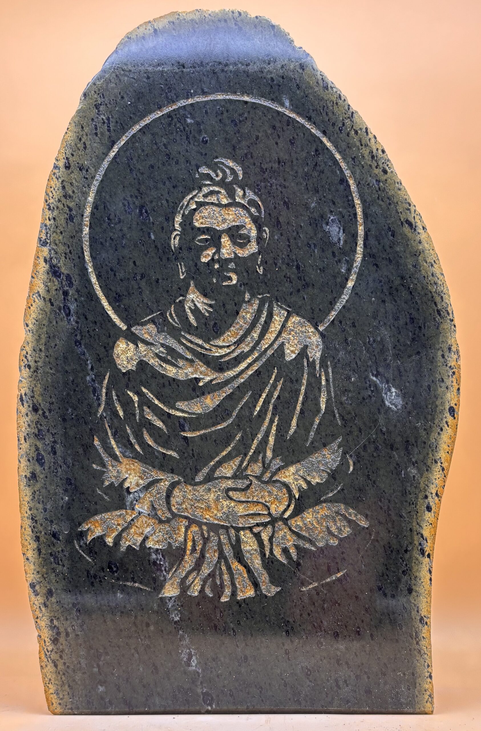 Serpentin Buddha – Bild 3