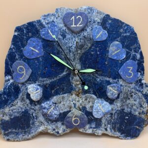 Lapislazuli Wanduhr "Time of Live"