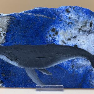Buckelwal auf Lapislazuli