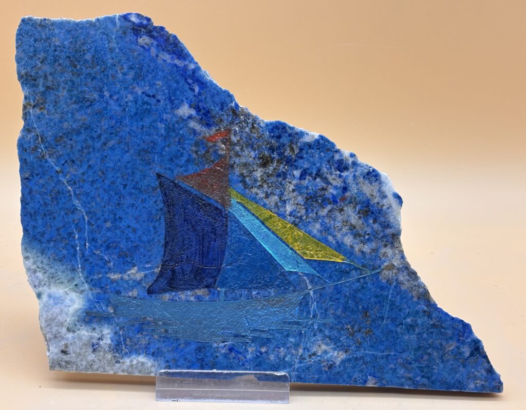 Lapislazuli Motiv Platte