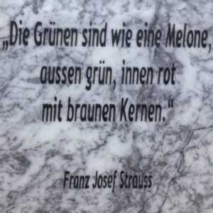 Zitat Die Grünen "Franz Josef Strauss"