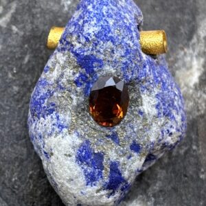 Lapislazuli Anhänger "Rotauge"