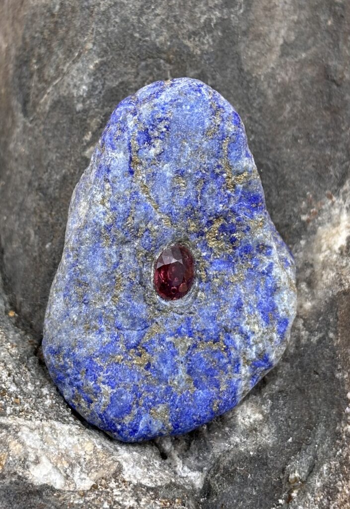 Lapislazuli-Rubin Anhänger