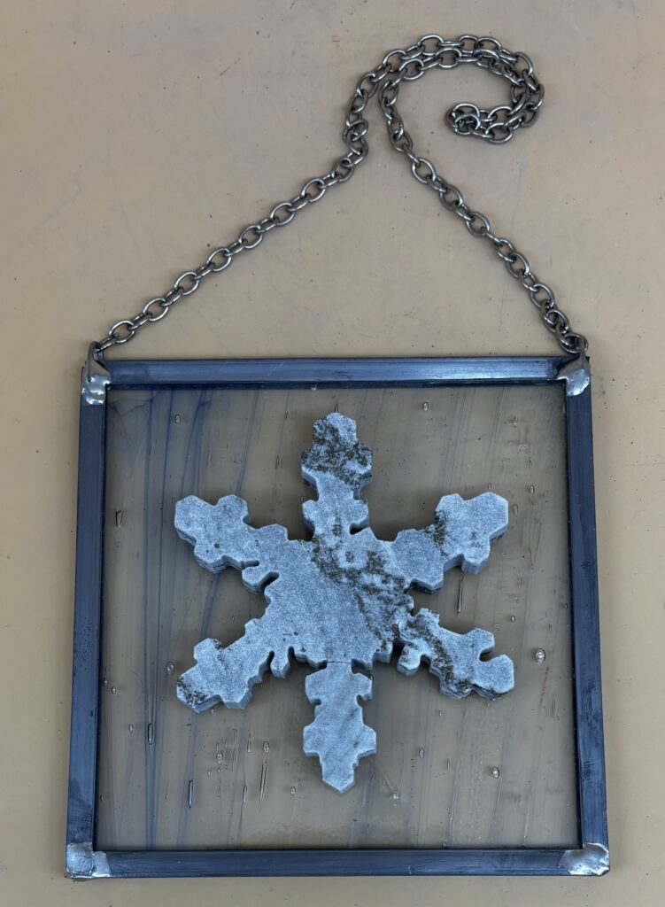 Schneeflocke Goldmarmor